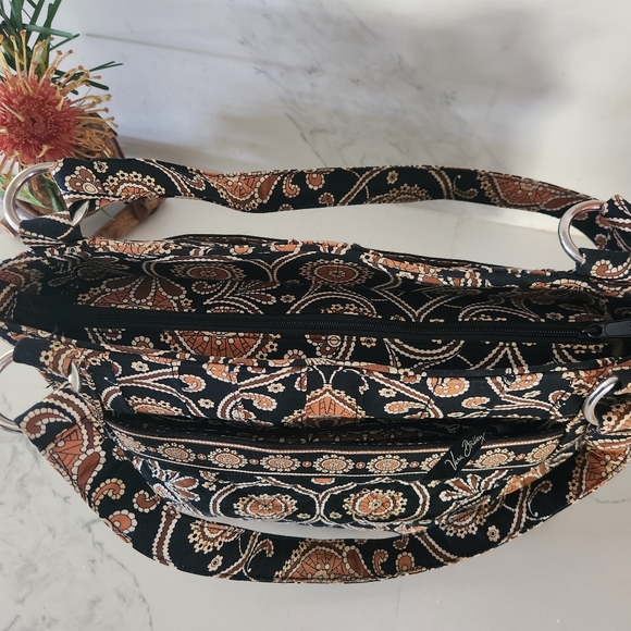 Vera Bradley EUC Y2K Brown Caffe Quilted Shoulder Bag - Picture 4 of 16